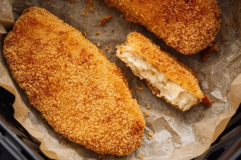 Escalopes de poulet panées à l’air fryer