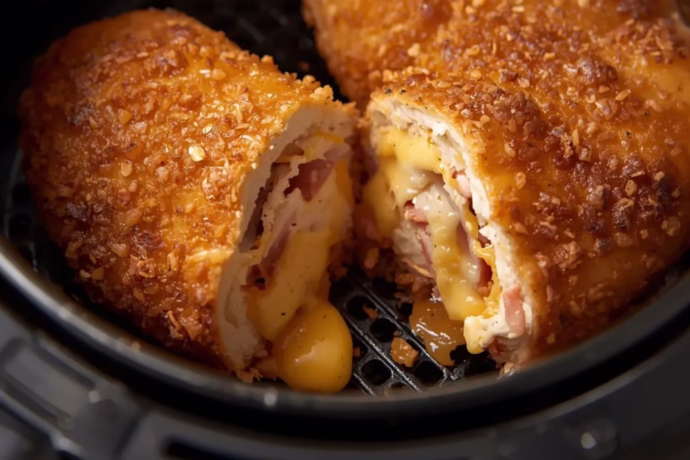 Cordon bleu de poulet à l’air fryer