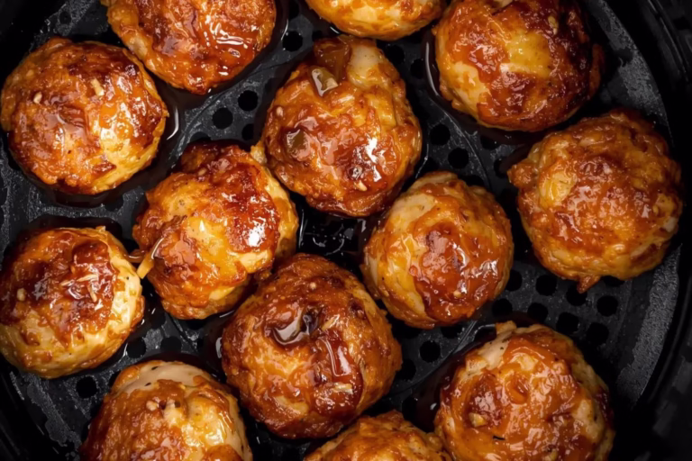 Boulettes de poulet à l’air fryer